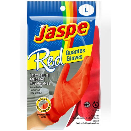 Guante Latex JASPE Rojo grande