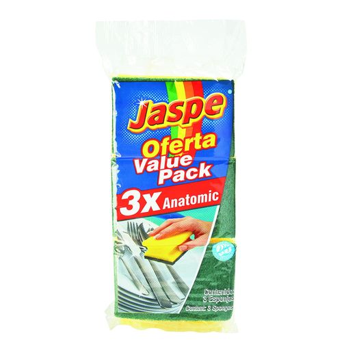 Fibra Esponja JASPE Anatomic Value Pack 3x2