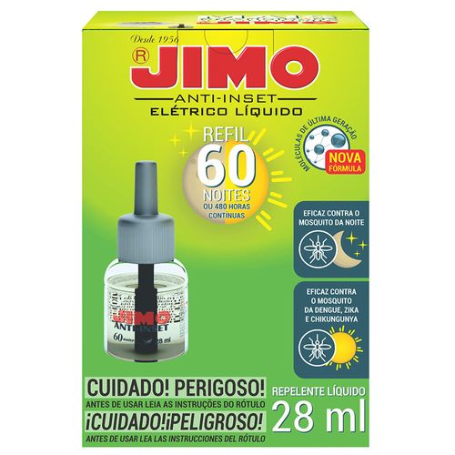 Insecticida Jimo Recarga Líquido 60 Noches fco. 30 ml