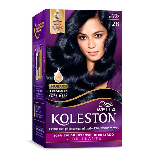 Coloración KOLESTON Wella Kit negro Azulado 28