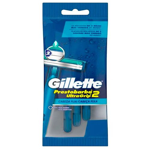 Máquina Prestobarba GILLETTE Ultragrip 3 un.