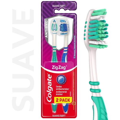 Cepillo dental COLGATE Zig Zag 2x1