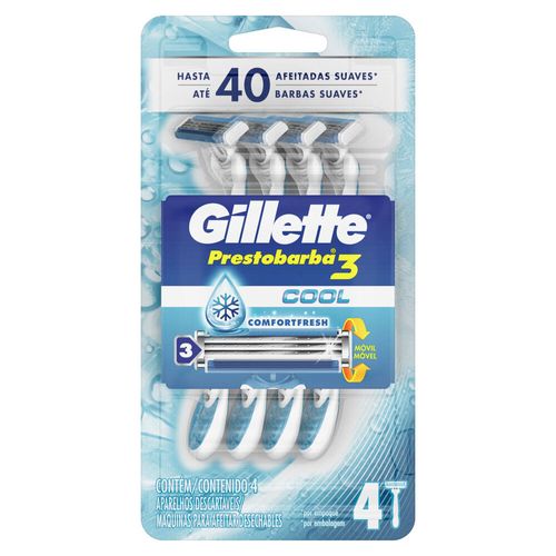 Máquina Prestobarba 3 GILLETTE Ice Hombre 4 un.