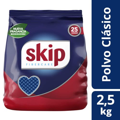 Detergente en polvo SKIP PH balanceado 2,5 kg