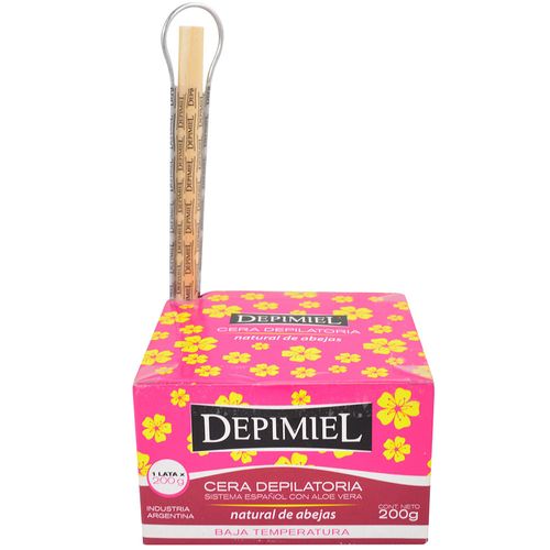 Cera depilatoria DEPIMIEL natural de abejas 200 g