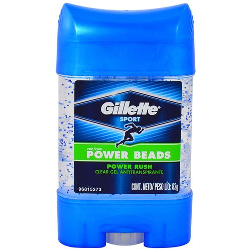 Desodorante GILLETTE Clear gel Power Rush 82 g