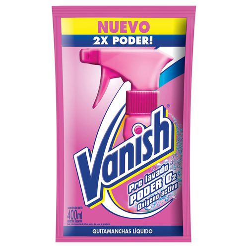 Prelavado Líquido VANÍSH Poder O2 doy pack 400 ml