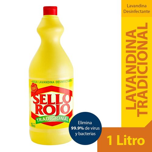 Agua Lavandina SELLO ROJO 1 L