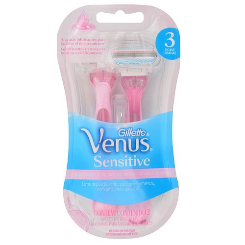 Máquina Desechable Venus Gillette Sensitive Mujer 2 un.