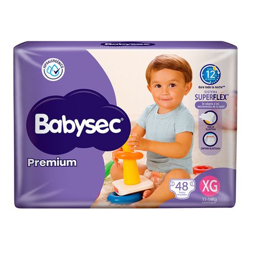 Pañal BABYSEC premium XG 48 un.