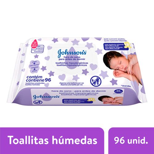 Toallas Humedas JOHNSON'S Dulces Sueños 96 un.