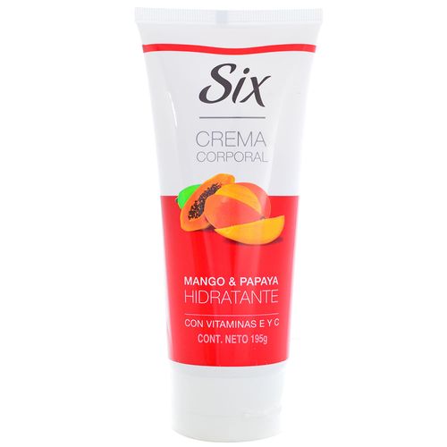 Crema Corporal SIX Mango y Papaya 195 g