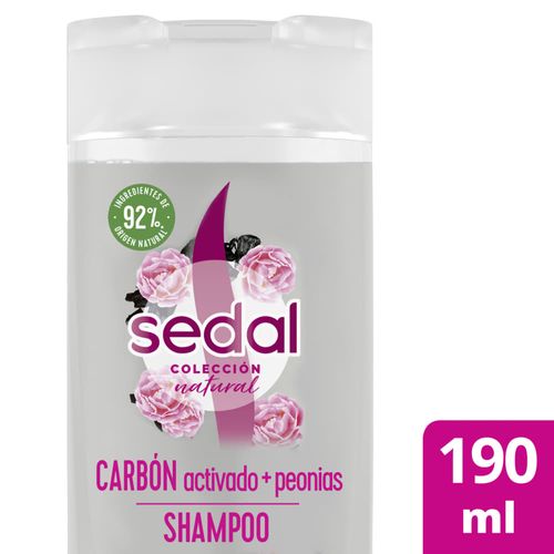 Shampoo SEDAL carbón activo y peonias 190 ml