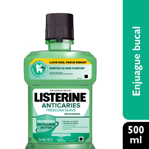 Enjuague bucal LISTERINE zero anticaries 500 ml