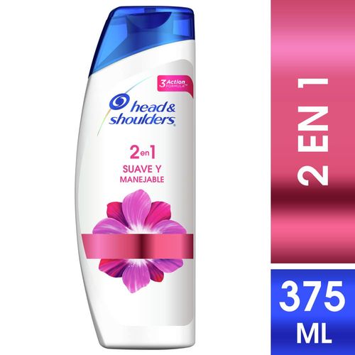 Shampoo HEAD & SHOULDERS 2en 1 Suave 375 ml