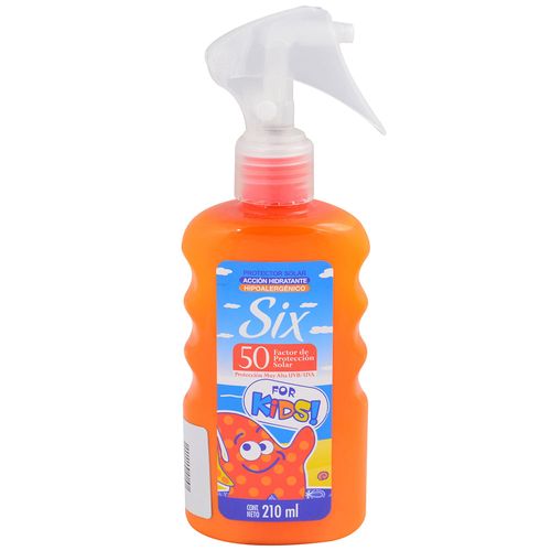 Protector solar SIX splash Fps 50 kids 210 ml