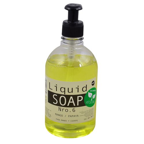 Jabón líquido vegetal mango y papaya soap 500 ml