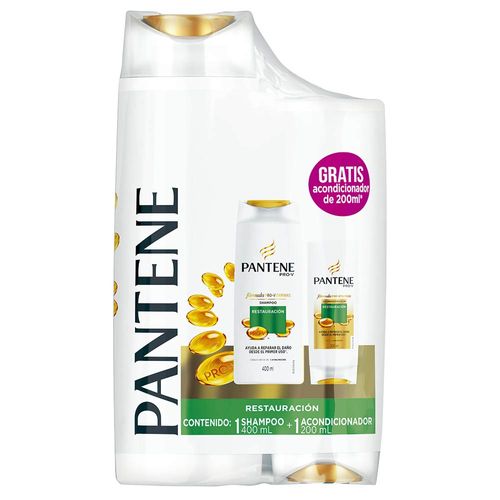 Pack PANTENE Restauración shampoo 400 ml + acondicionador 200 ml