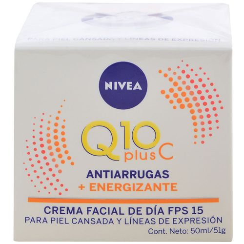 Crema NIVEA facial de día fps 15 Q10 plus c 50g