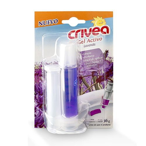 Desodorante inodoro CRIVEA gel activo lavanda aparato