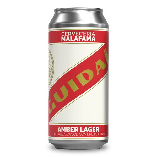 Cerveza MALAFAMA Guidaí Amber Lager 473 ml