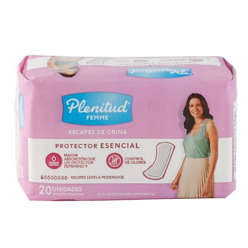 Toalla PLENITUD Femme protector ultra leve 20 unidades