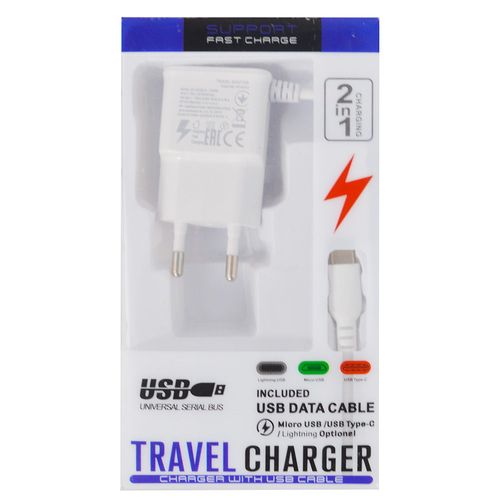 Cargador pared USB-C market 2amp