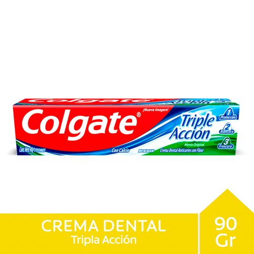 Crema dental COLGATE triple acción 90 g