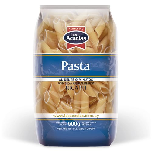 Fideos LAS ACACIAS Rigatti 500 g