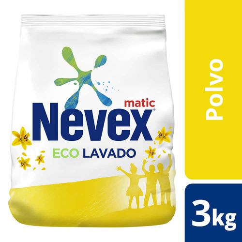 Detergente en polvo NEVEX matic sol 3 kg