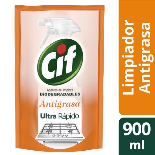 Limpiador CIF Antigrasa Nueva Formula doy pack 900 ml