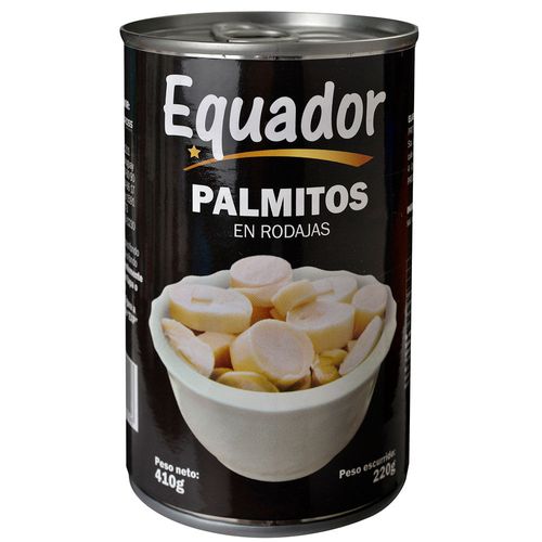 Palmitos en rodajas EQUADOR 410 g