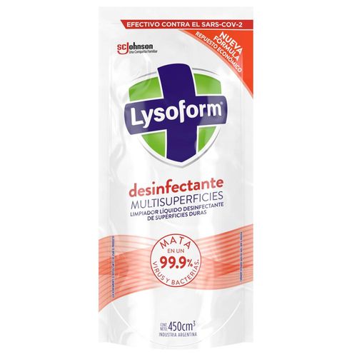 Limpiador LYSOFORM multisuperficies 450 ml