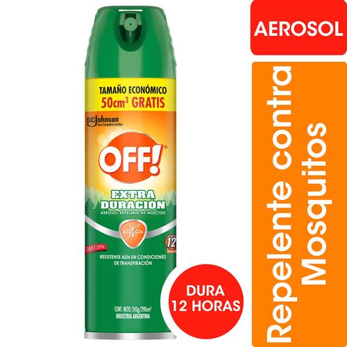 Repelente OFF extra duración 290 ml