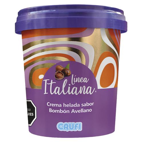 Helado CRUFI Línea Italiana bombón Avellano300 g