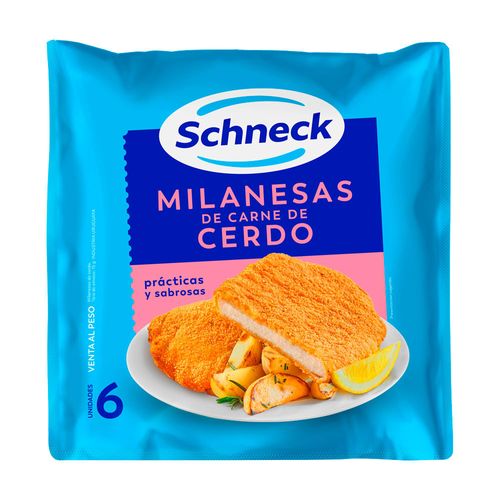 Milanesas cerdo SCHNECK 6 un. 800 g