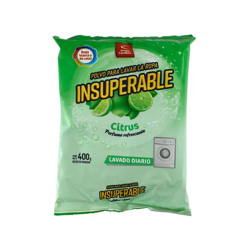 Detergente en polvo INSUPERABLE citrus 400 g