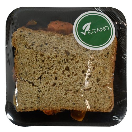 Cuadrado pan integral vegano x un.