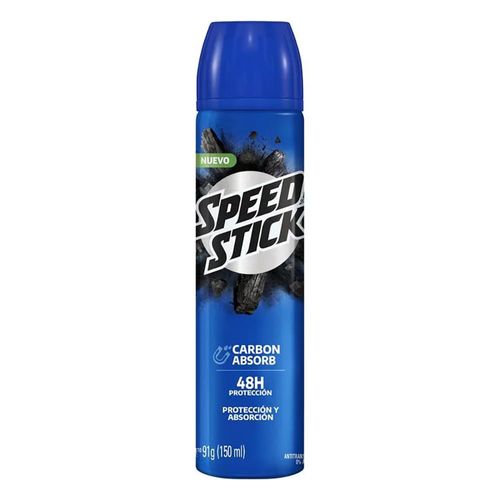 Desoodorante men SPEED STICK aerosol carbón