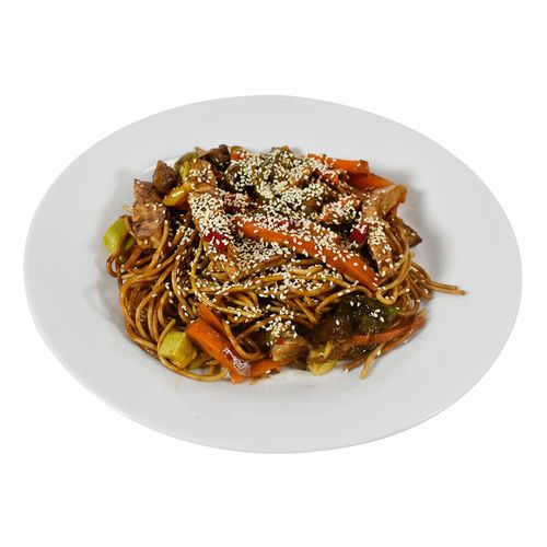 Tallarines integrales al wok en bandeja x 400 g
