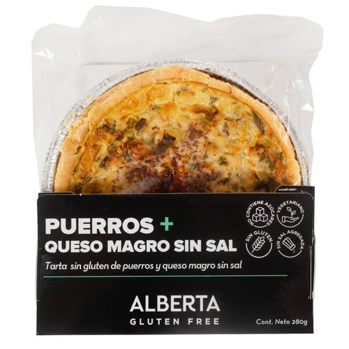 Tarta de puerros y queso 280 g