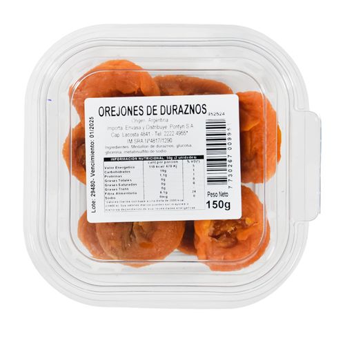 Orejones de durazno 150 g