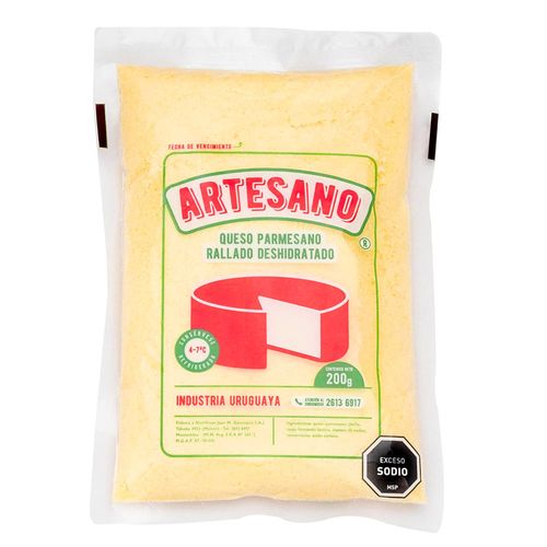 Queso rallado fino ARTESANO 200 g