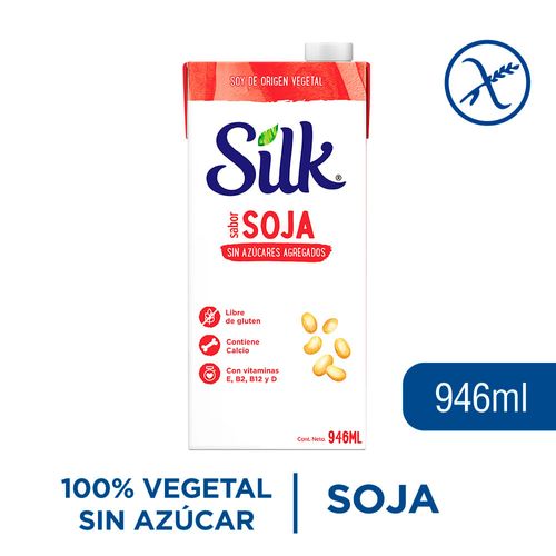 Bebida soja sin azúcar SILK 946 ml