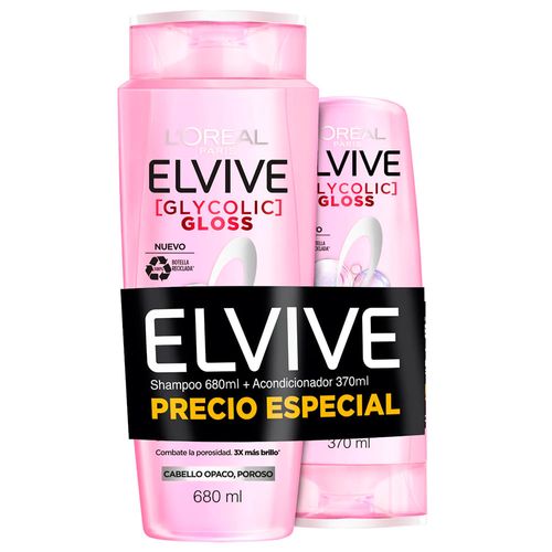 Pack ELVIVE Shampoo  680 ml + Acondicionador 370 ml