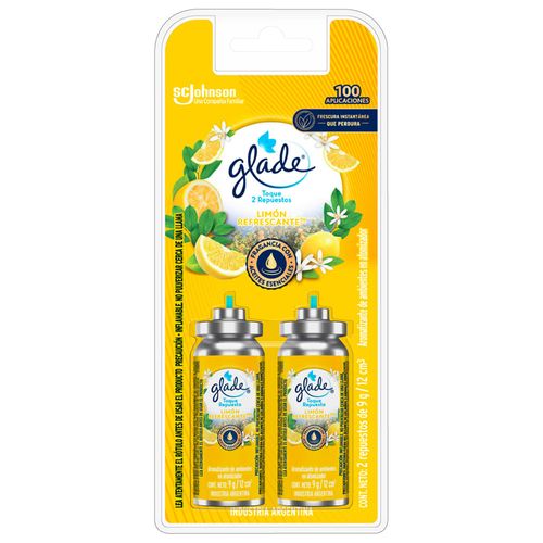 Desodorante de ambiente GLADE Toque twin limon repuesto