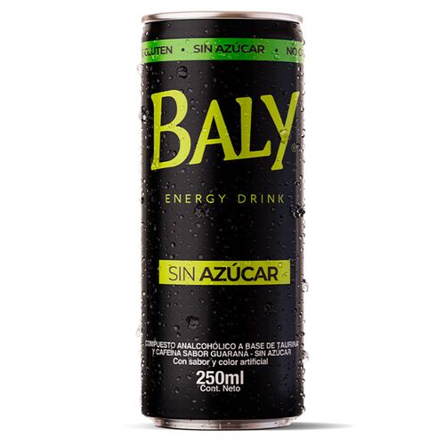 Bebida energizante sin azúcar BALY 250 ml