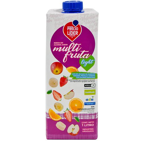 Jugo PRECIO LÍDER Multifruta Light 1 L