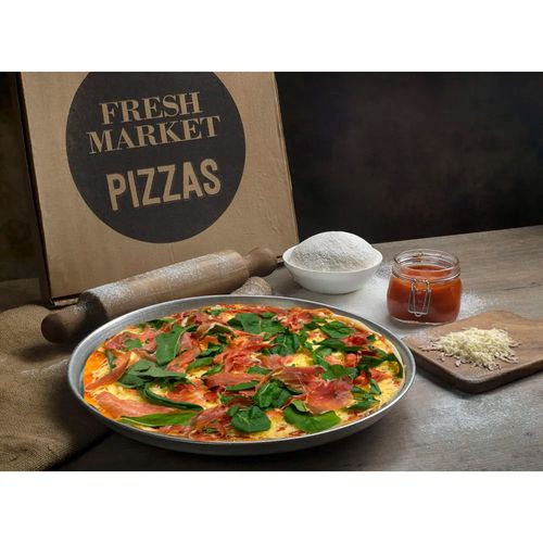 Pizza Jamón Crudo y Rúcula Masamadre FRESH MARKET