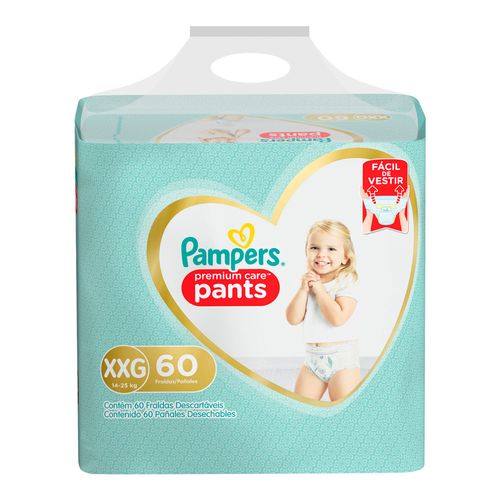 Pañal PAMPERS Premium Care Pants XXG 60 un.